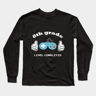 8th grade gamer graduation t-shirt Long Sleeve T-Shirt